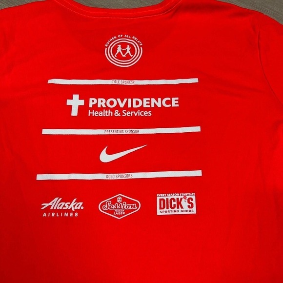 Nike Women's T-Shirt Size L Dri-Fit Portland To Coast 2018 Walk Relay Pink - Picture 4 of 6